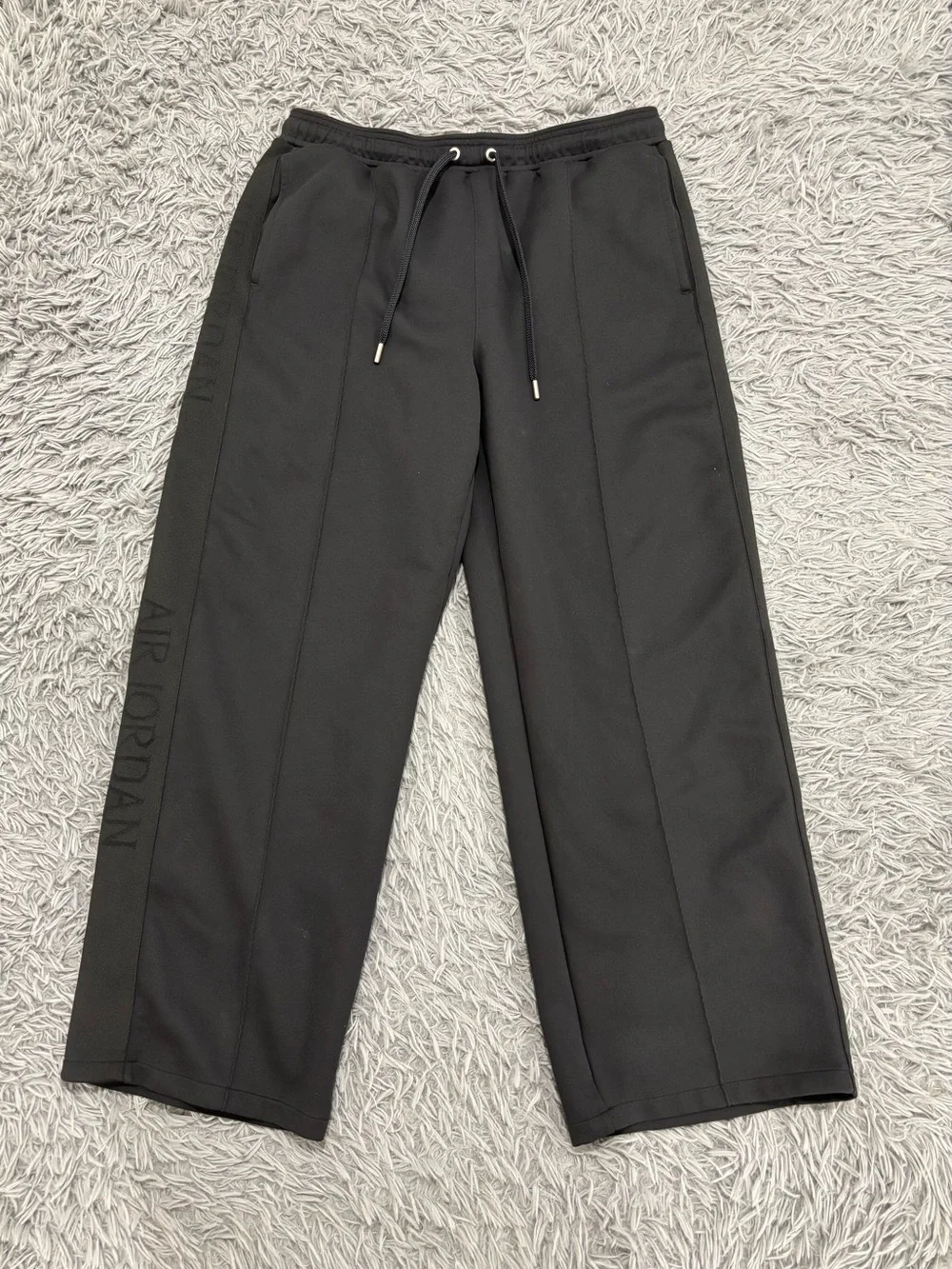 Air Jordan Men’s Black XL Soft Lounge Wide Leg Sweatpants FZ2134-045 Athleisure